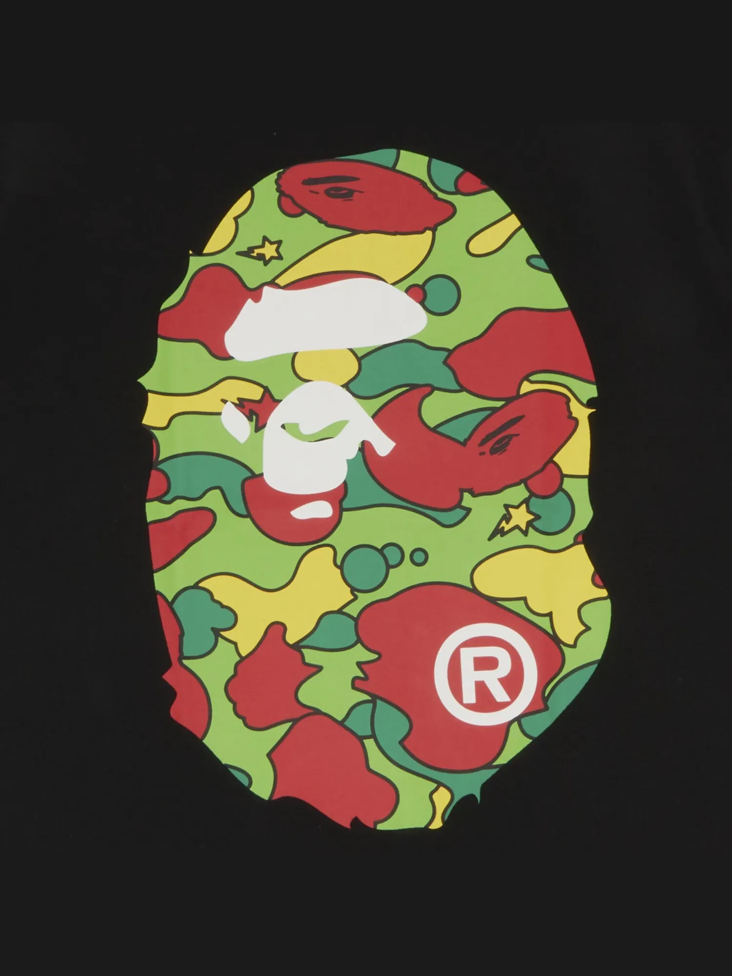 Футболка BAPE Sta Camo Big Ape Head — изображение 2 из 2, многоцветный