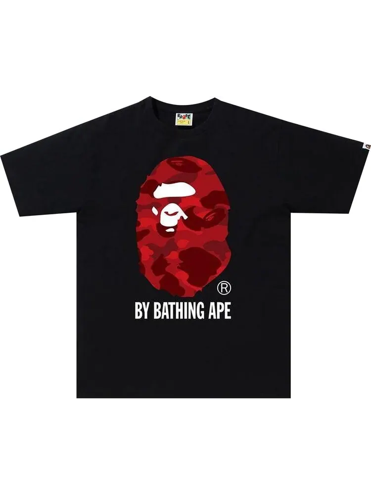 Футболка BAPE Color Camo By Bathing Tee 'Black/Red' — изображение 1 из 1, черный