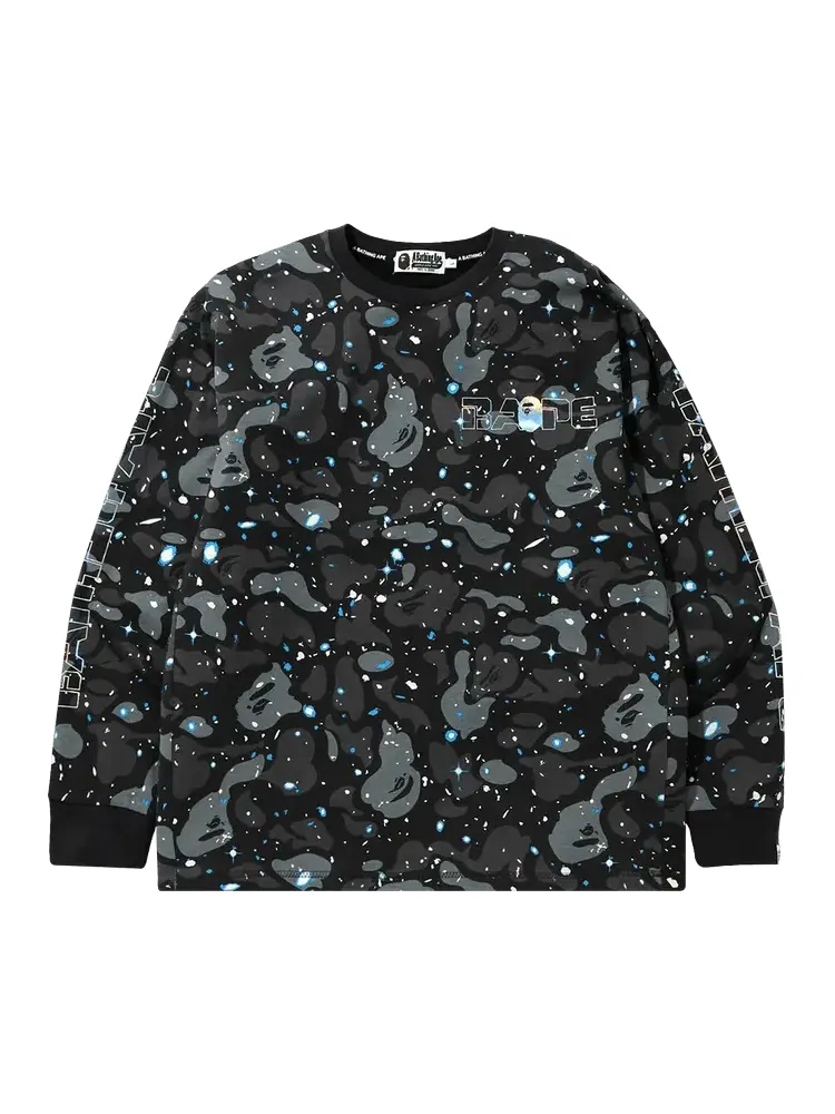 Топ BAPE Relaxed Space Camo Lt — изображение 1 из 1, черный