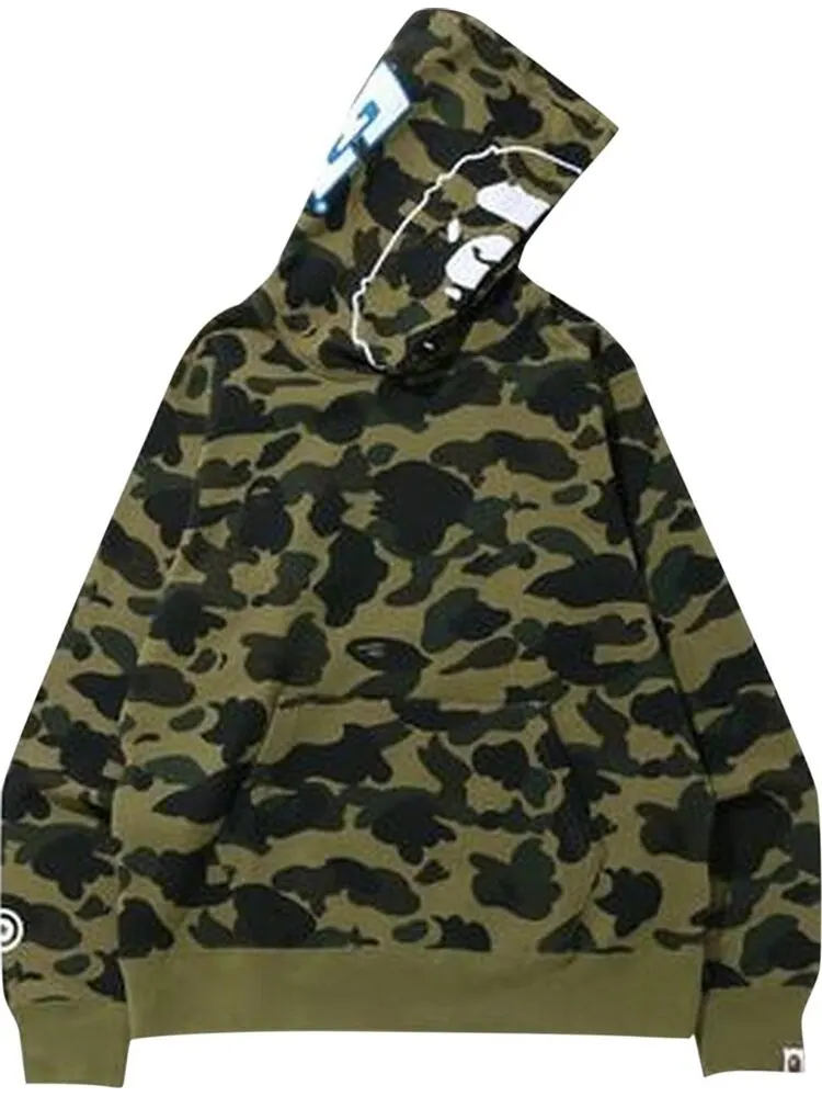 Худи BAPE 1st Camo 2nd Ape Pullover Hoodie 'Green' — изображение 1 из 3, зеленый