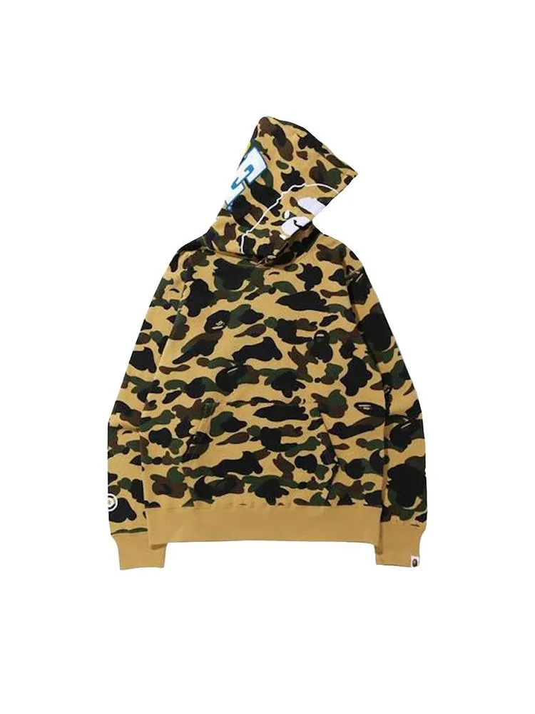 Худи BAPE 1st Camo 2nd Ape Pullover Hoodie — изображение 1 из 1, желтый