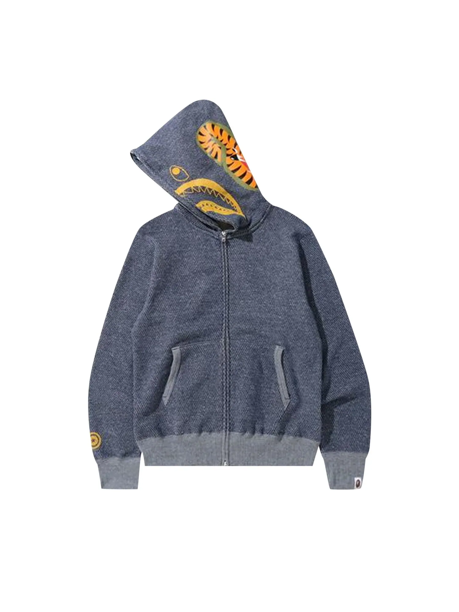 BAPE Shark Толстовка на молнии во всю длину — изображение 2 из 2, темно-синий