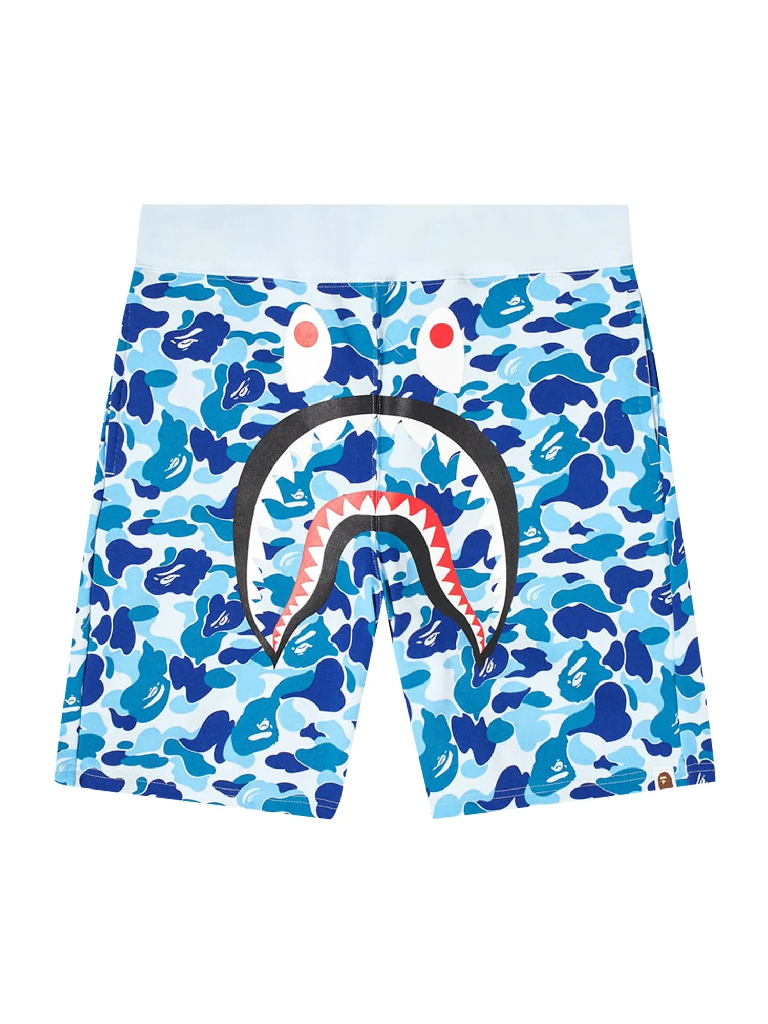 BAPE ABC Камуфляжные спортивные шорты с изображением акулы — изображение 1 из 1, синий