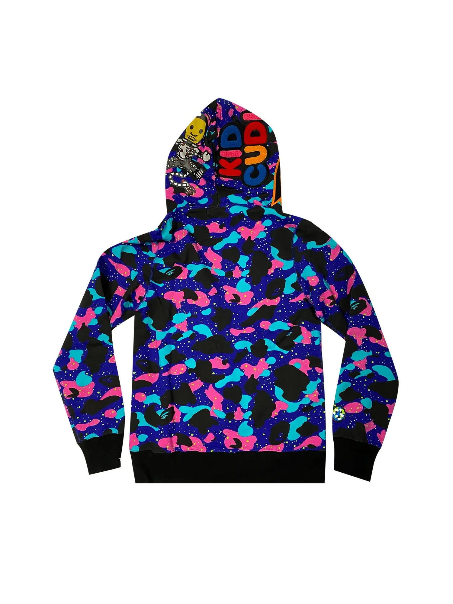 BAPE x Kid Cudi Tiger Толстовка на молнии во всю длину — изображение 2 из 2, темно-синий