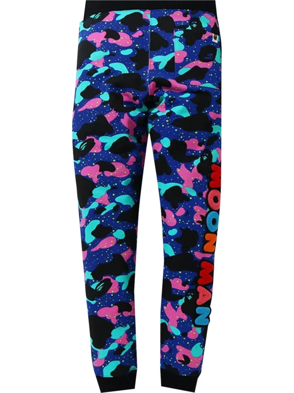 Спортивные брюки BAPE x Kid Cudi Camo Slim Sweatpants 'Navy' — изображение 2 из 2, мульти