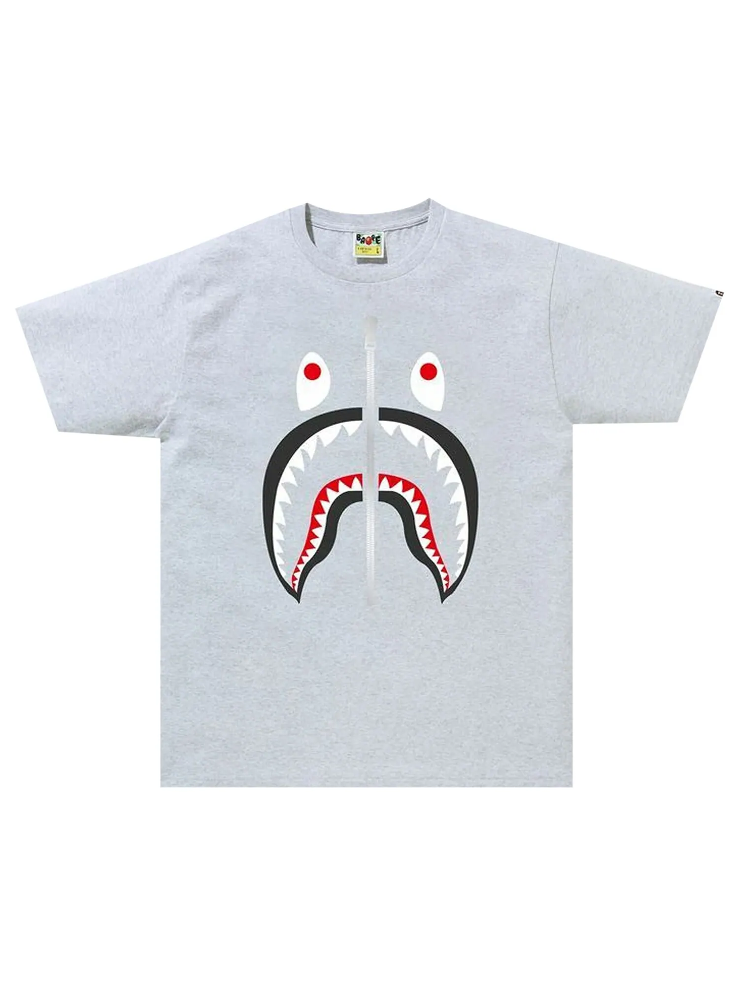 Футболка BAPE Shark, Серая — изображение 1 из 1, серый