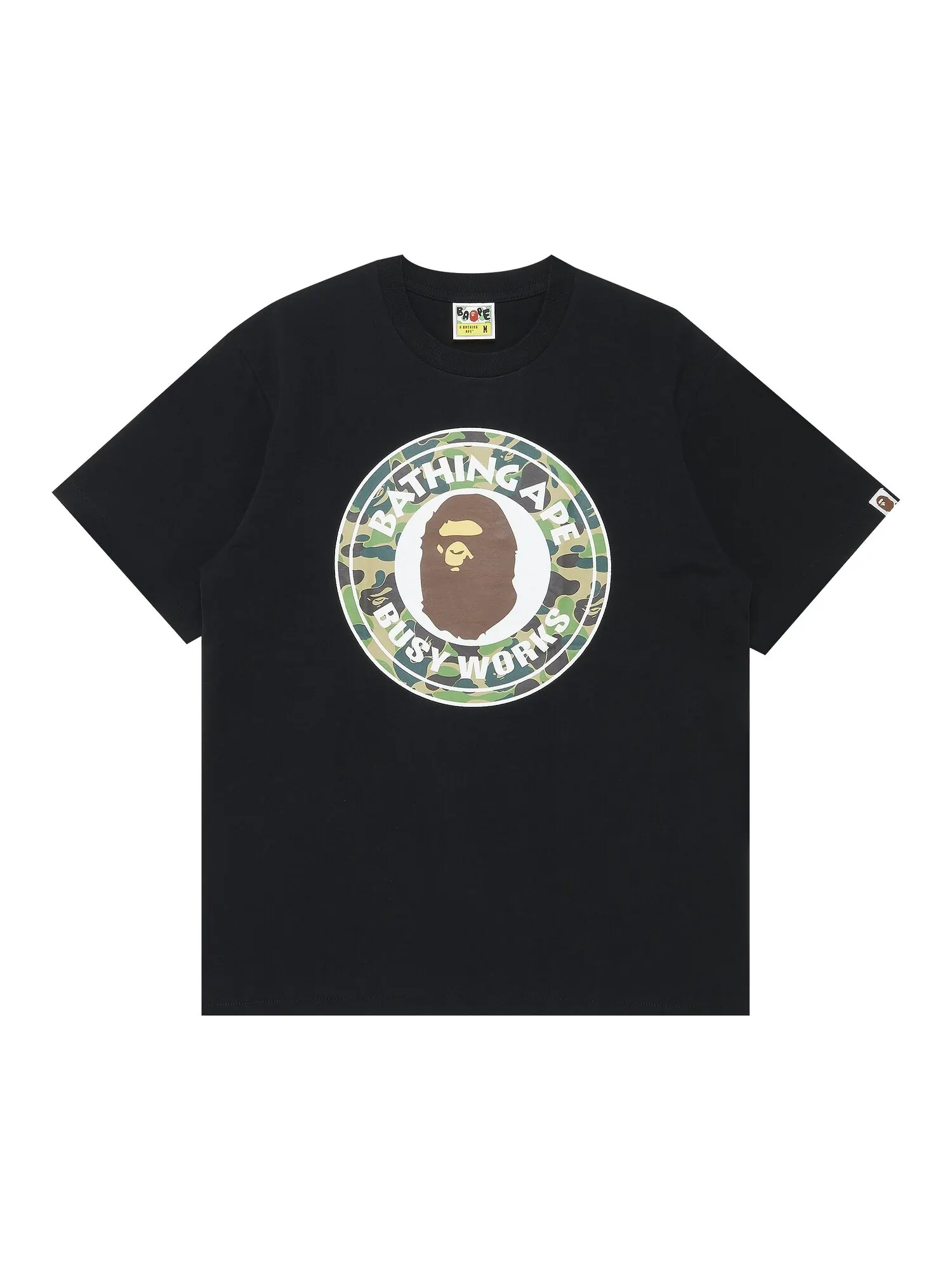 Футболка BAPE 1st Camo Busy Works — изображение 1 из 3, черный/зеленый