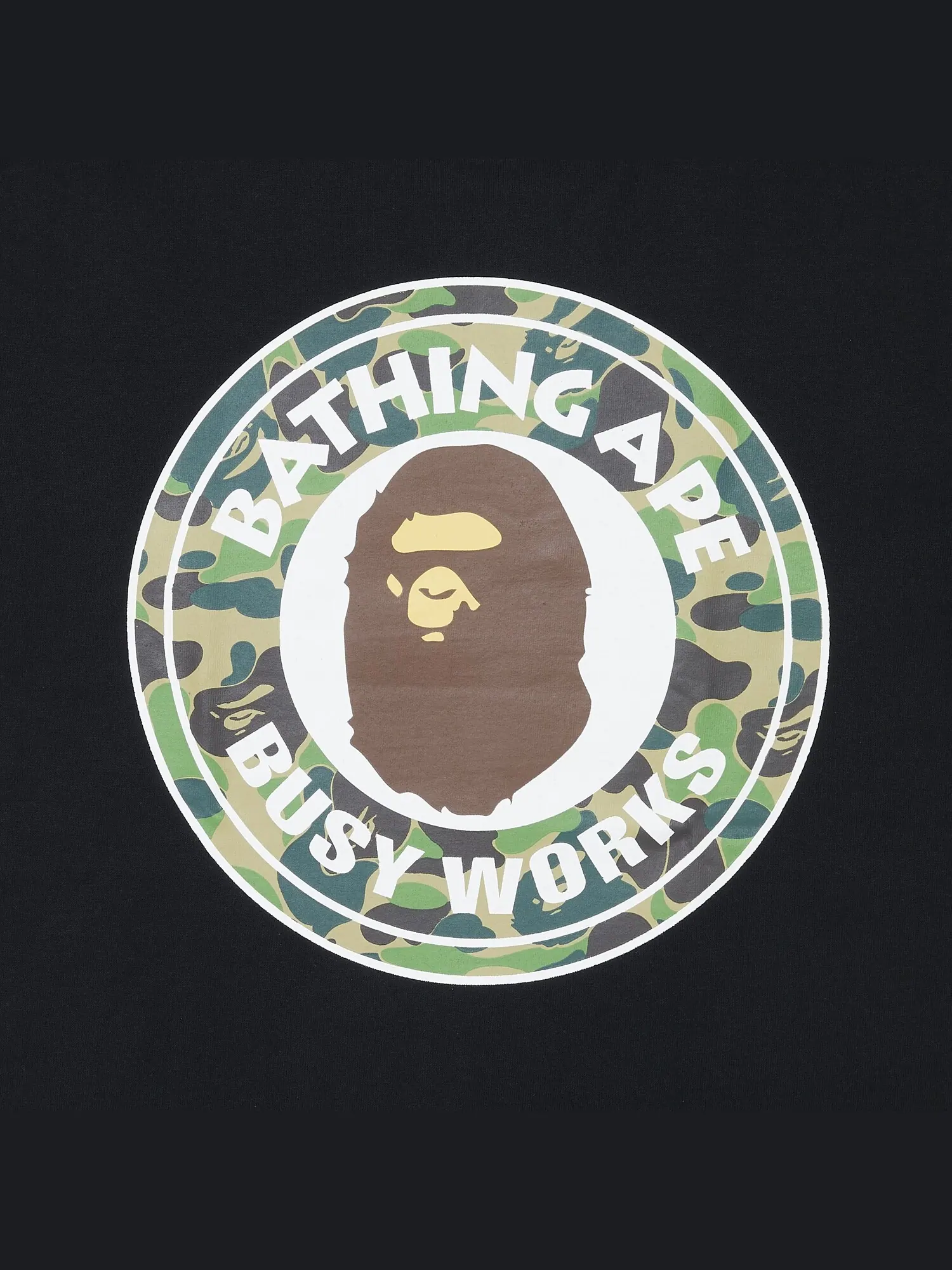 Футболка BAPE 1st Camo Busy Works — изображение 3 из 3, черный/зеленый
