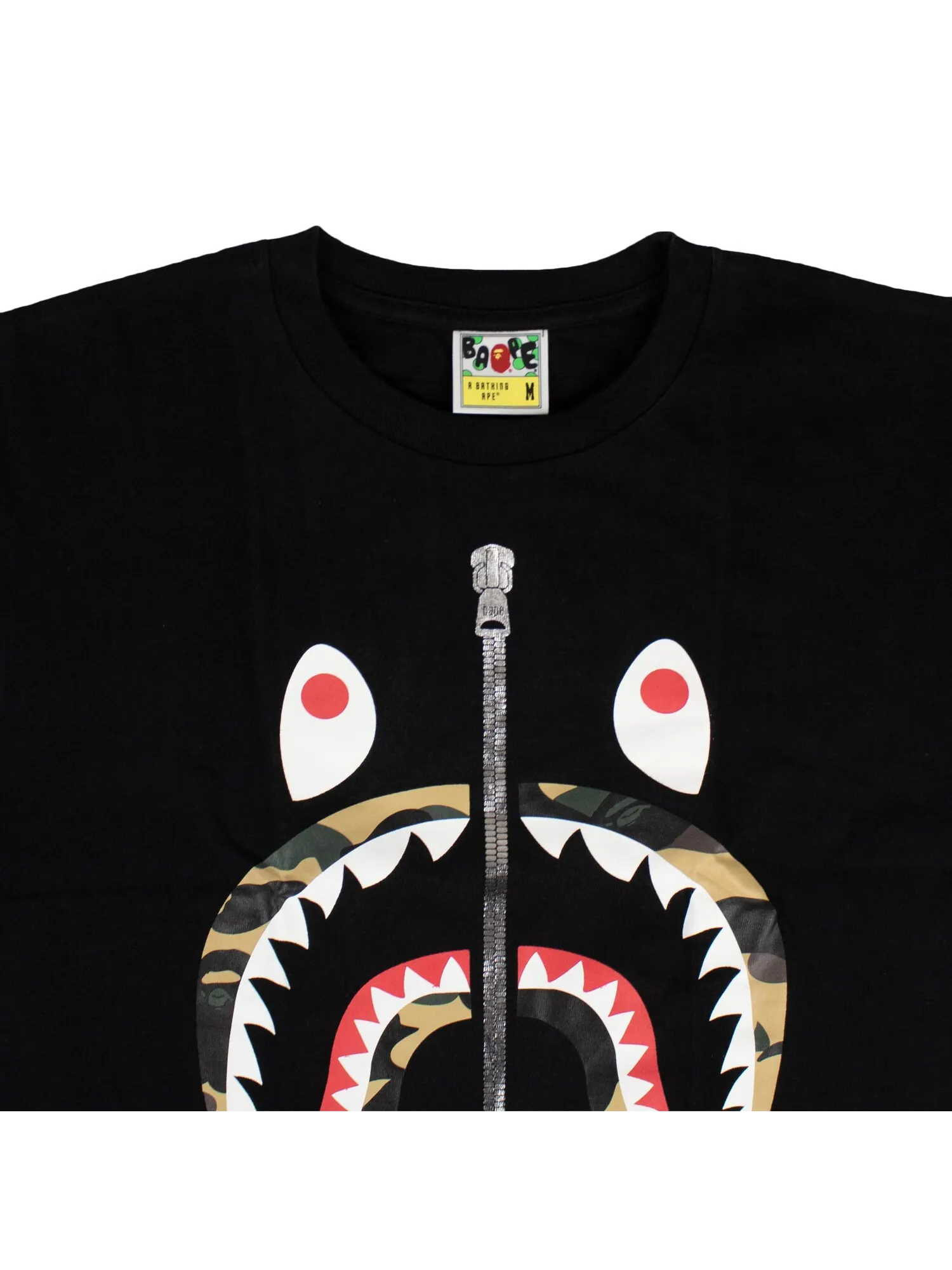 Футболка BAPE 1st Camo Shark Черный/Желтый — изображение 3 из 3