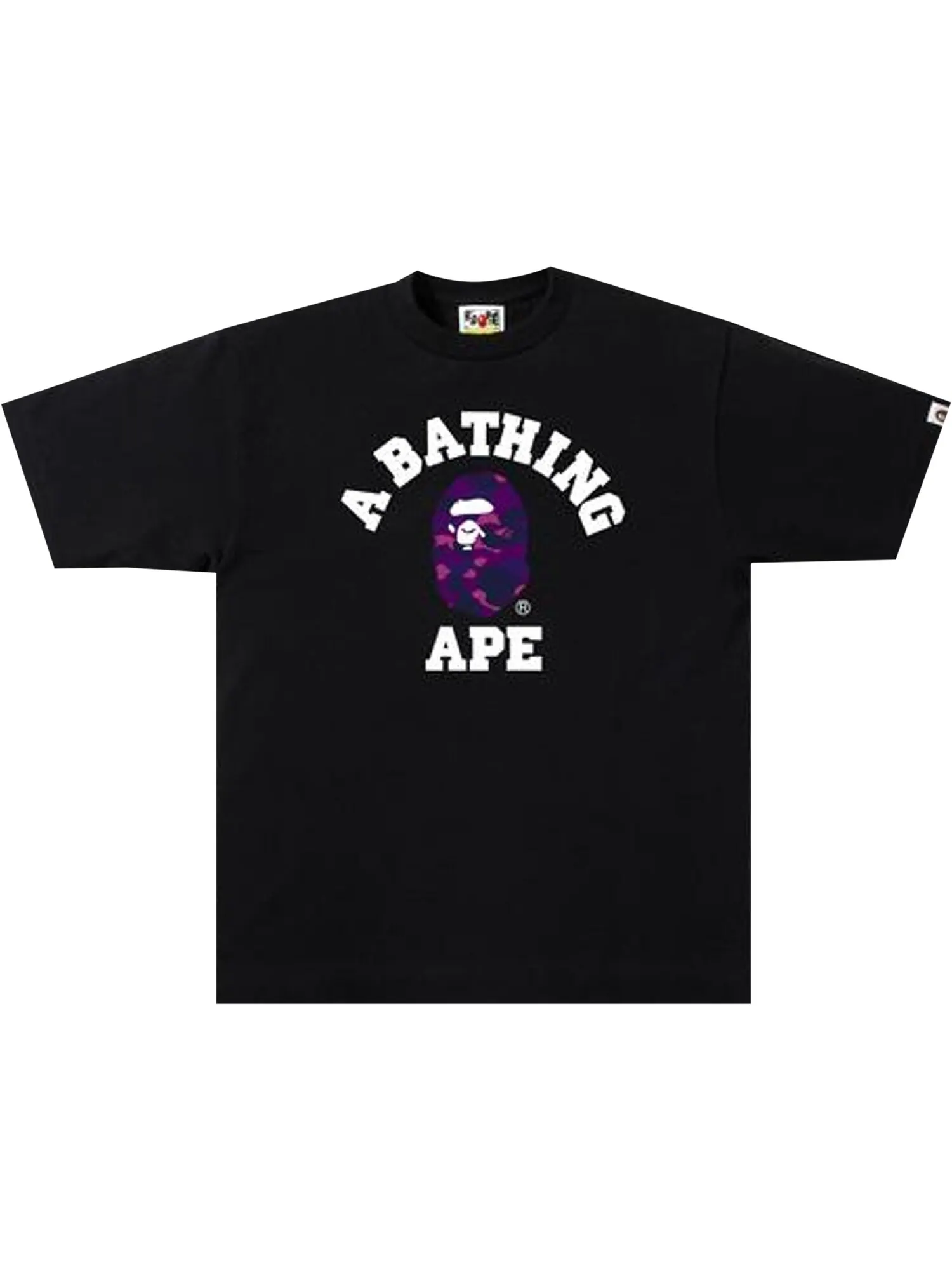 Футболка BAPE Color Camo Черный/Фиолетовый — изображение 1 из 1