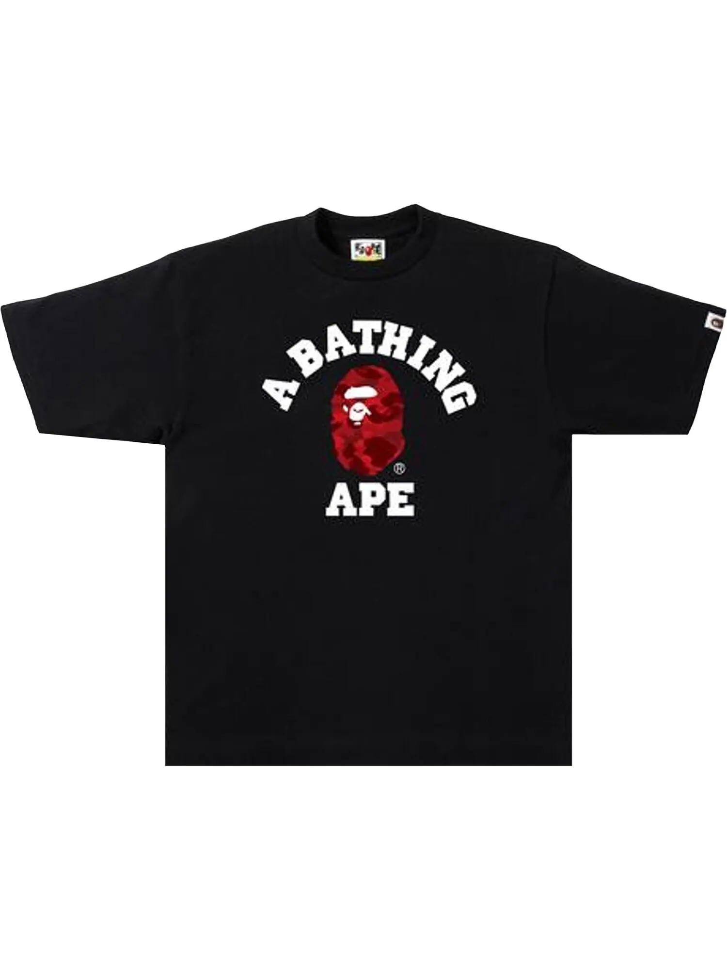 Футболка BAPE Color Camo — изображение 1 из 1, черный/красный