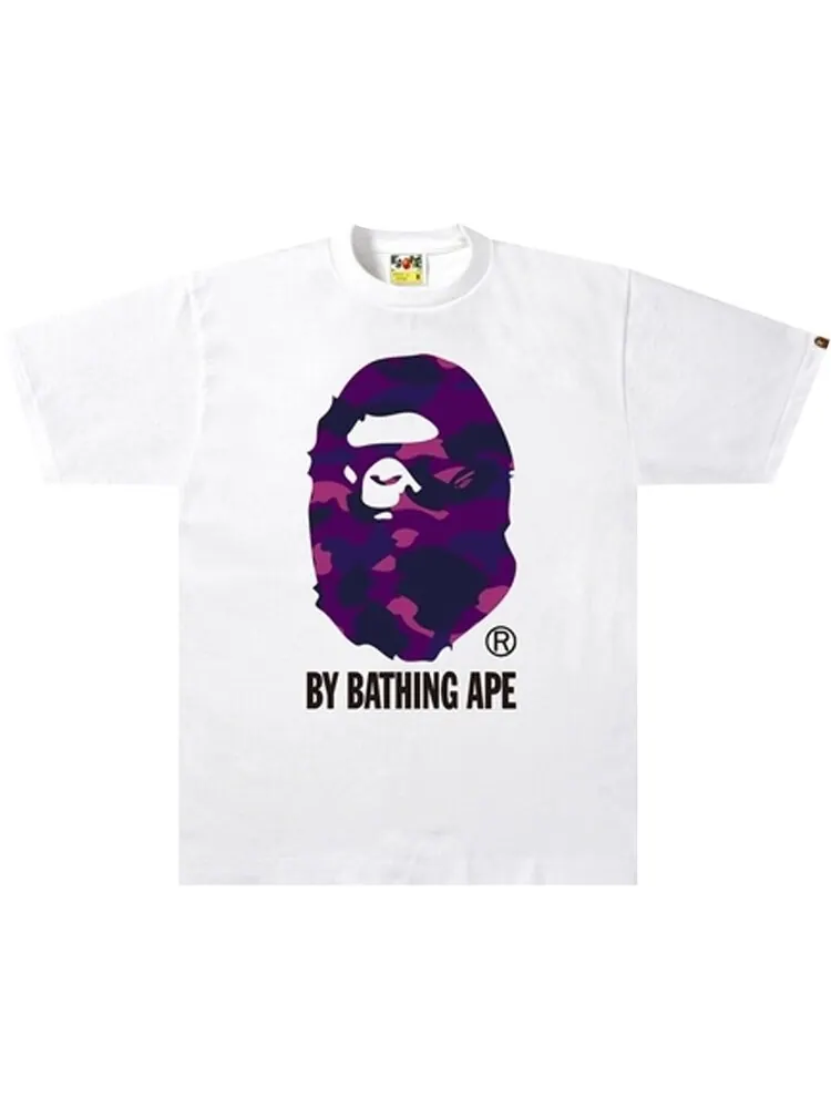 Футболка BAPE Color Camo Tee 'White/Purple' — изображение 1 из 1, белый
