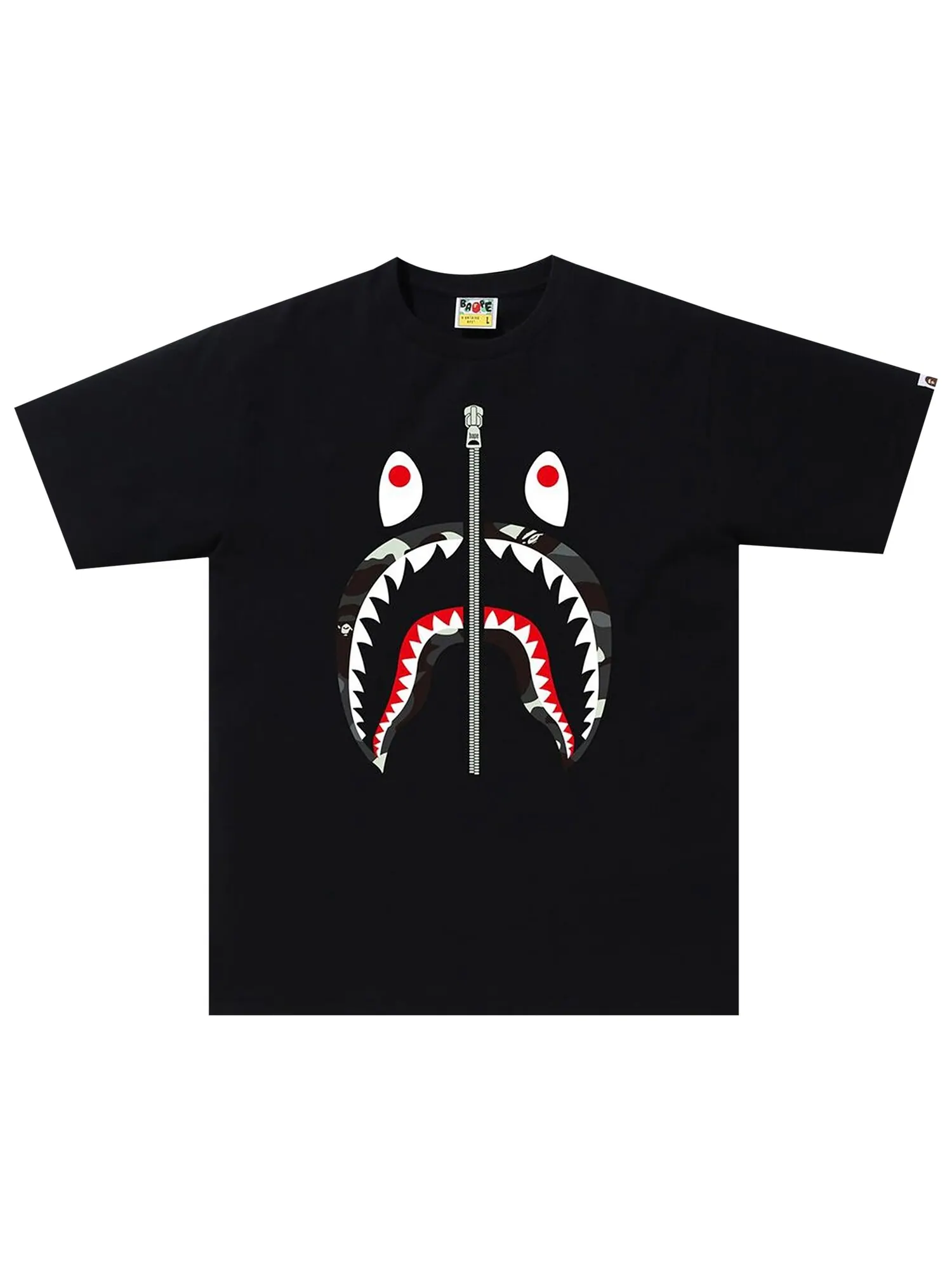 Футболка BAPE City Camo Shark — изображение 1 из 2, черный