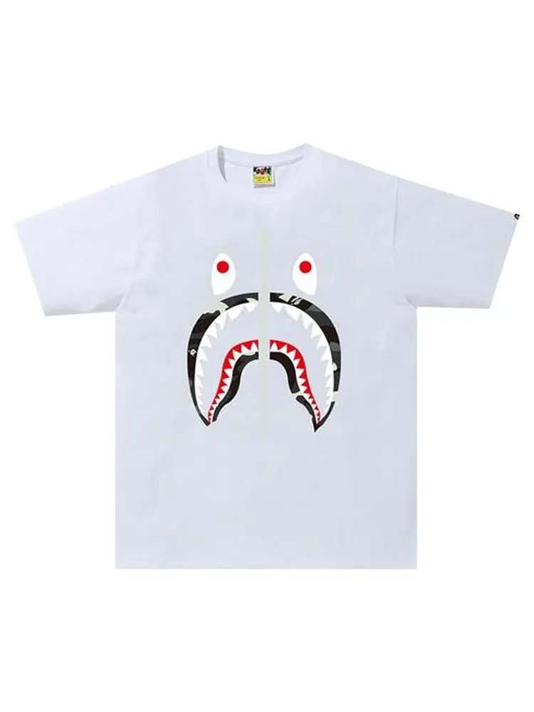 Футболка BAPE City Camo Shark Tee 'White' — изображение 1 из 2, белый