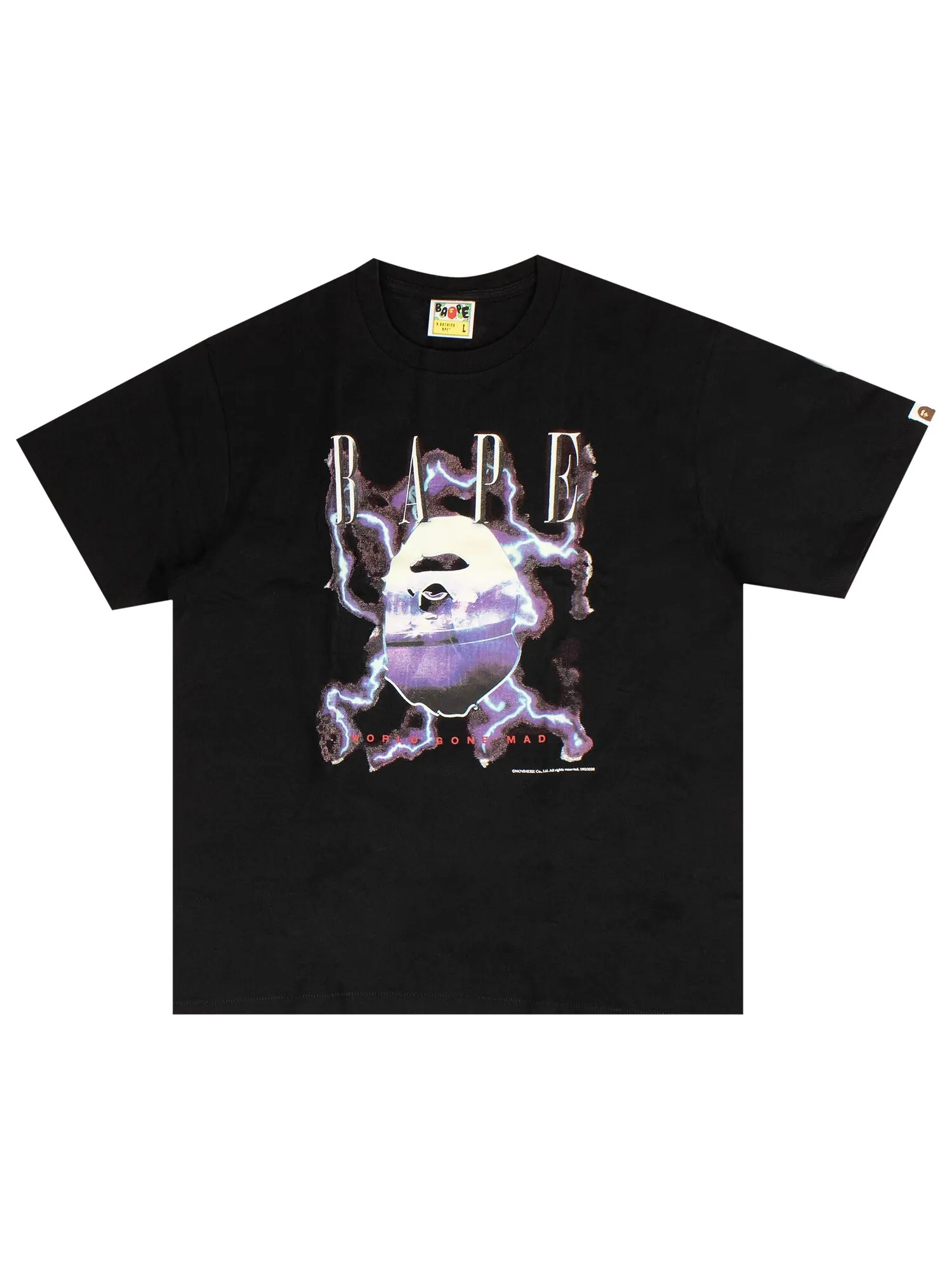 Футболка с молнией BAPE — изображение 1 из 2, черный