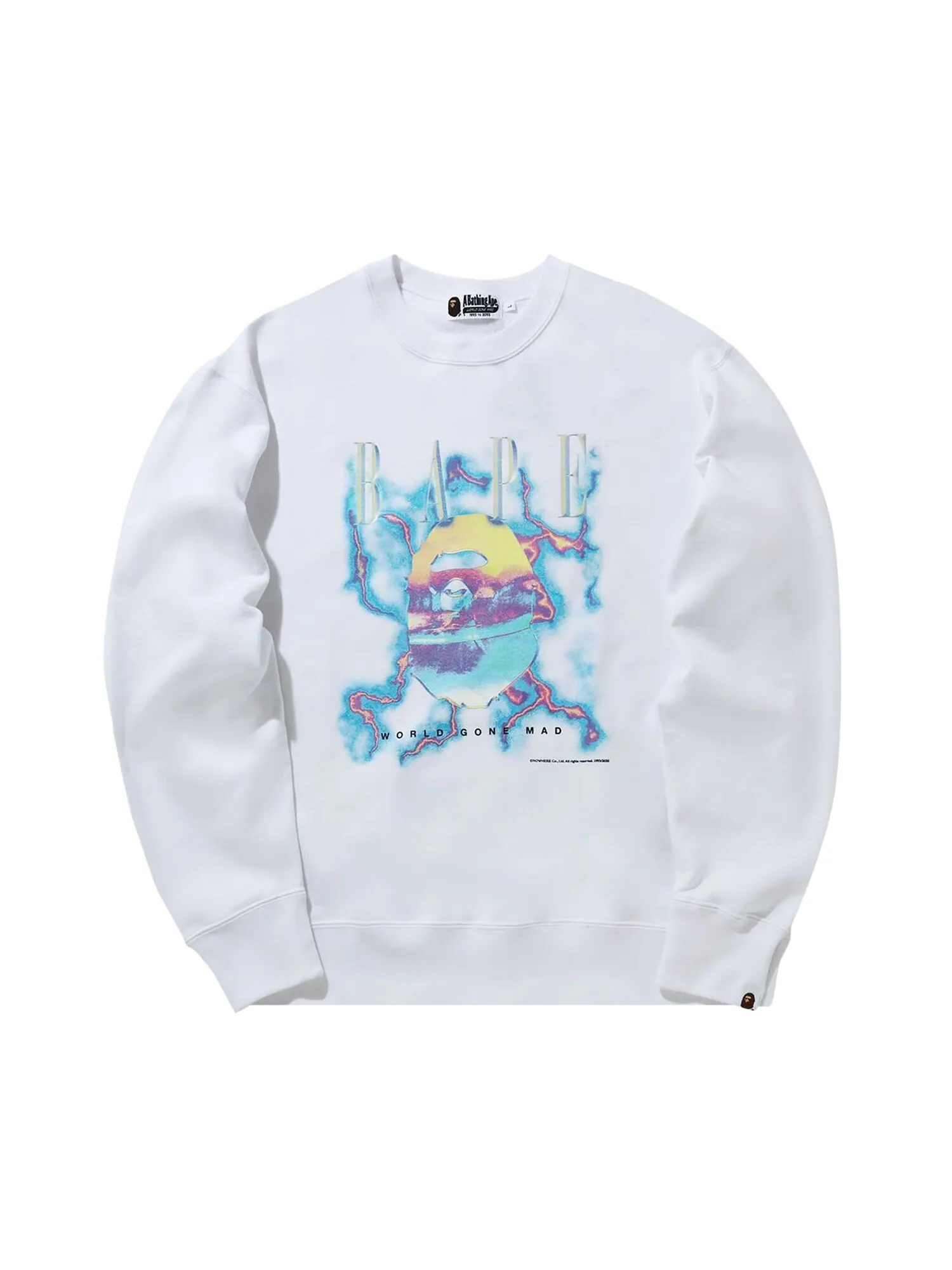 Свободный круглый вырез BAPE Lighting — изображение 1 из 1, белый