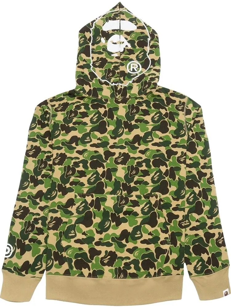 Худи BAPE ABC Camo 2nd Ape Wide Pullover Hoodie 'Green' — изображение 1 из 2, зеленый