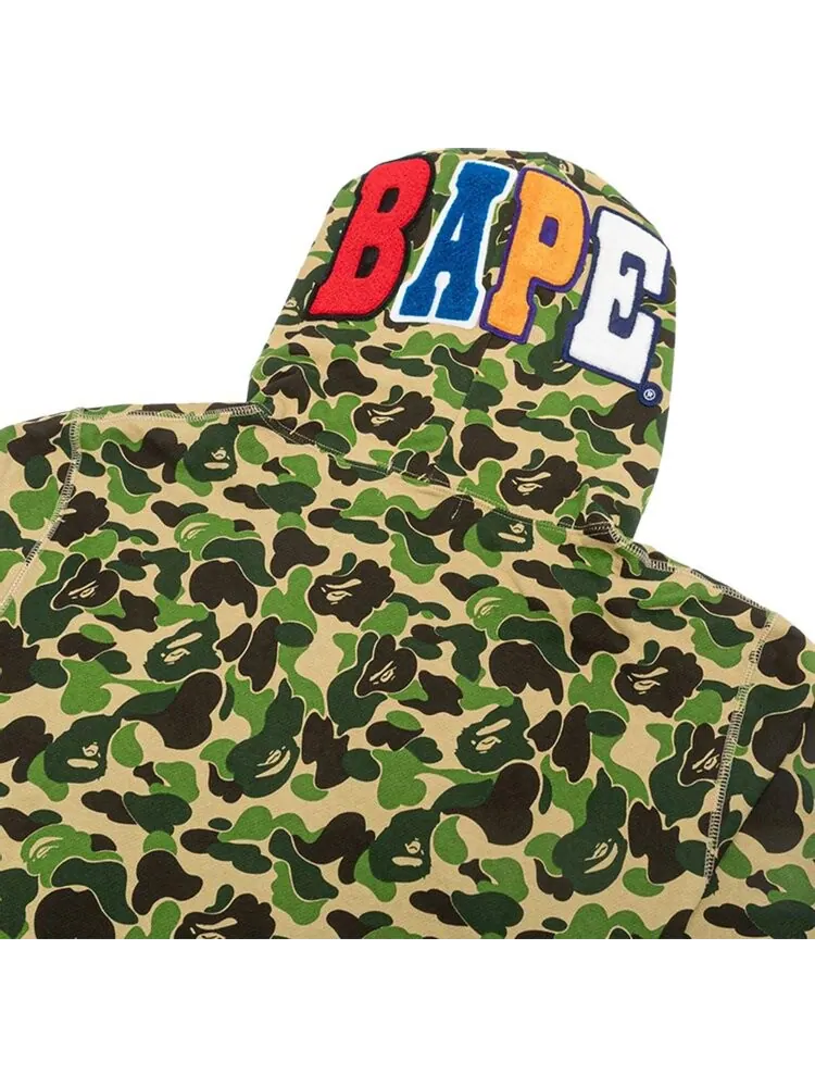 Худи BAPE ABC Camo 2nd Ape Wide Pullover Hoodie 'Green' — изображение 2 из 2, зеленый