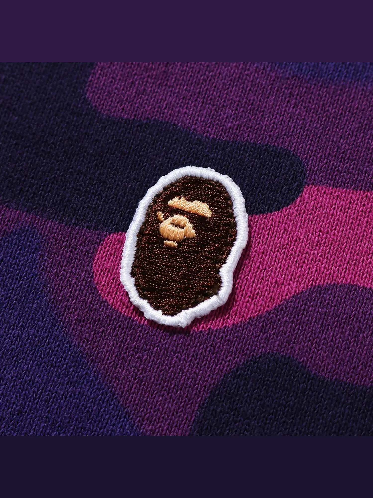 BAPE Color Camo Толстовка с капюшоном на молнии с одной точкой и полной молнией, цвет Обезьянья голова — изображение 2 из 2