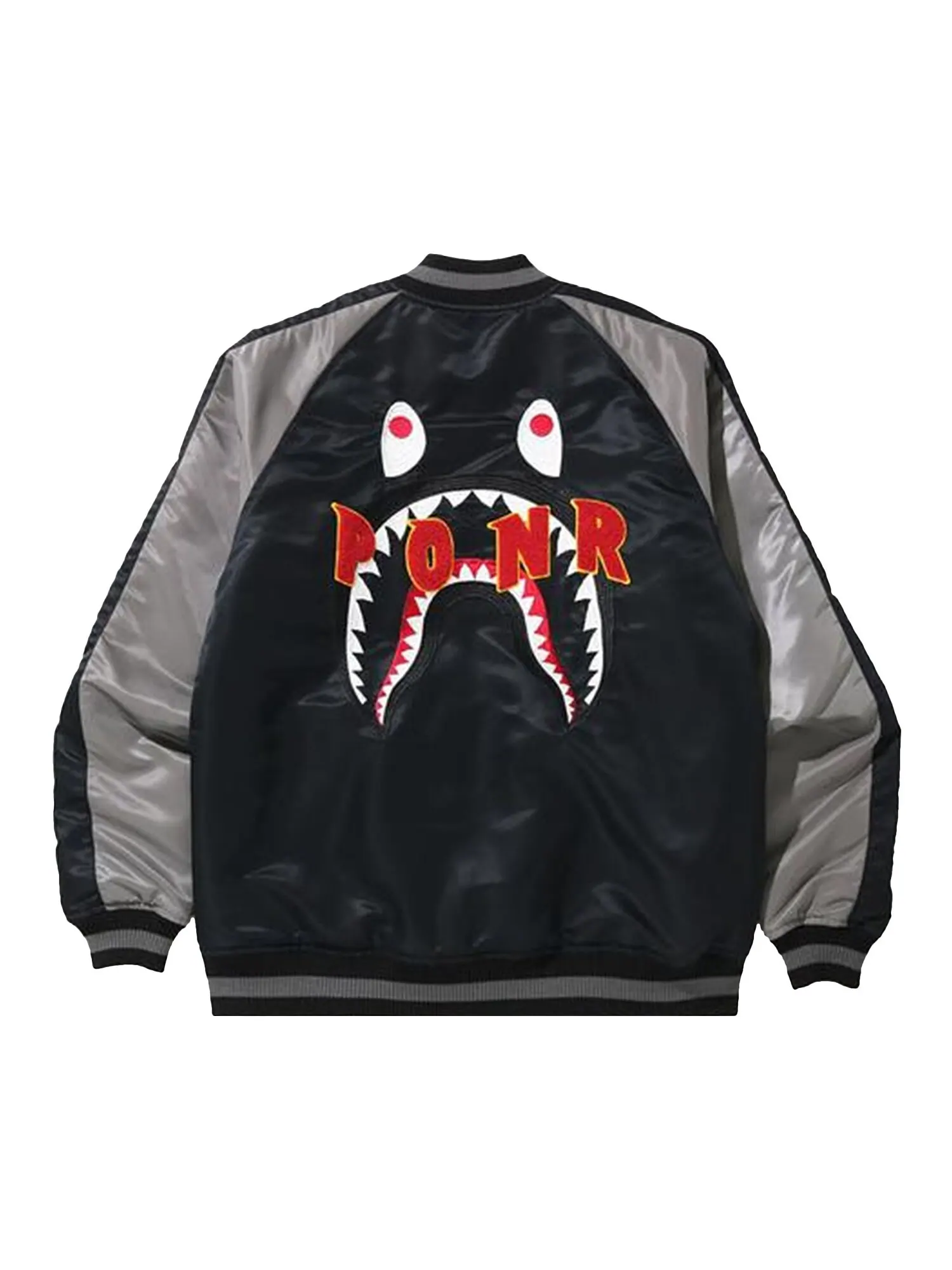 Сувенирная куртка BAPE Shark Черная — изображение 2 из 2, черный