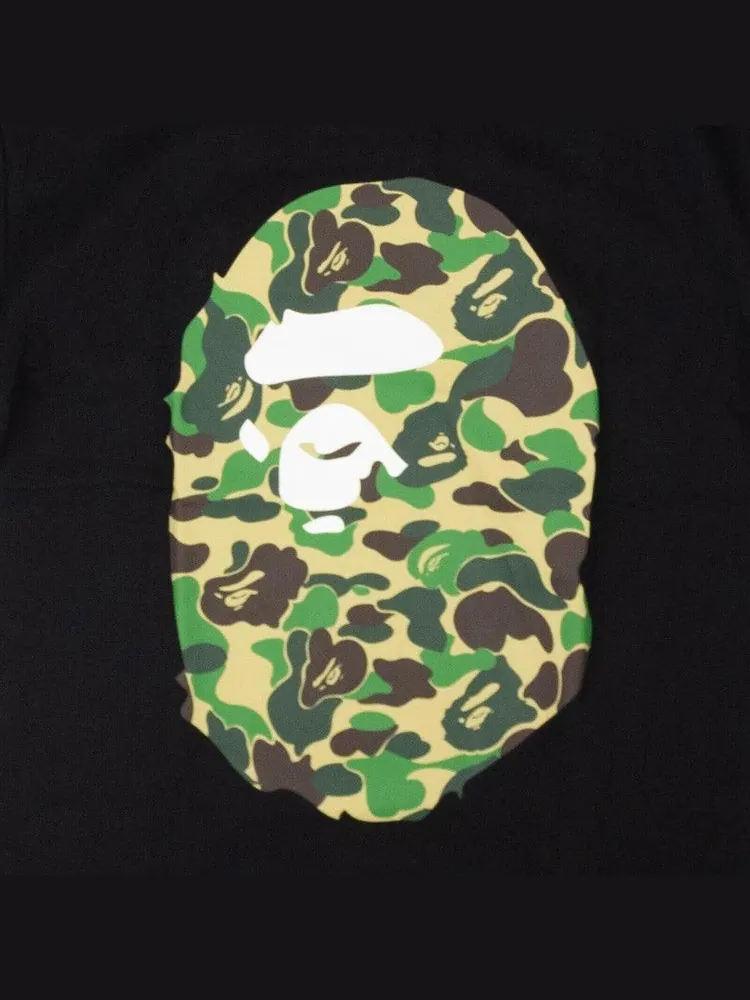 Футболка BAPE ABC Camo Big Ape Head Tee — изображение 3 из 4, черный/зеленый