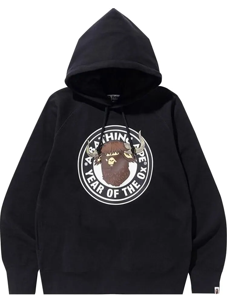Худи BAPE Year Of The Ox Pullover Hoodie Black — изображение 1 из 2, черный