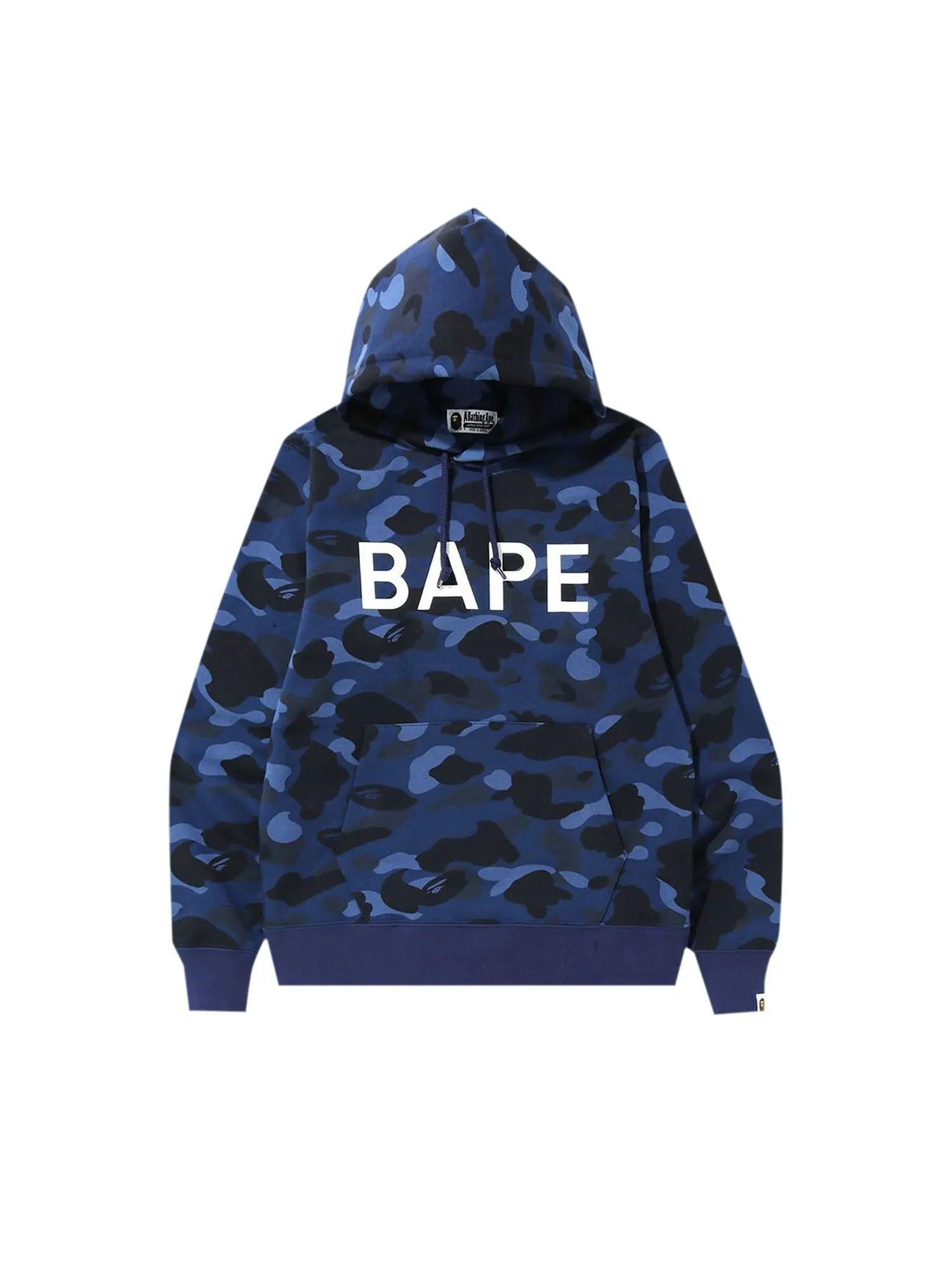 Пуловер с капюшоном Bape Color Camo — изображение 1 из 1, темно-синий