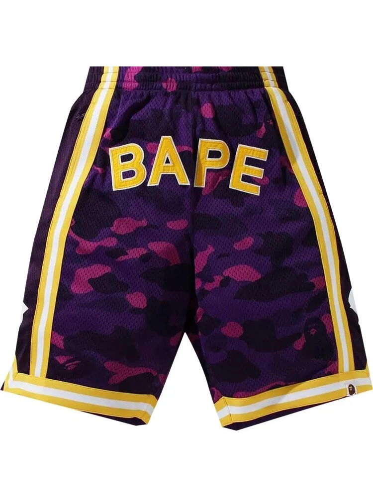 Шорты BAPE Color Camo Wide Basketball Shorts 'Purple' — изображение 1 из 1, фиолетовый