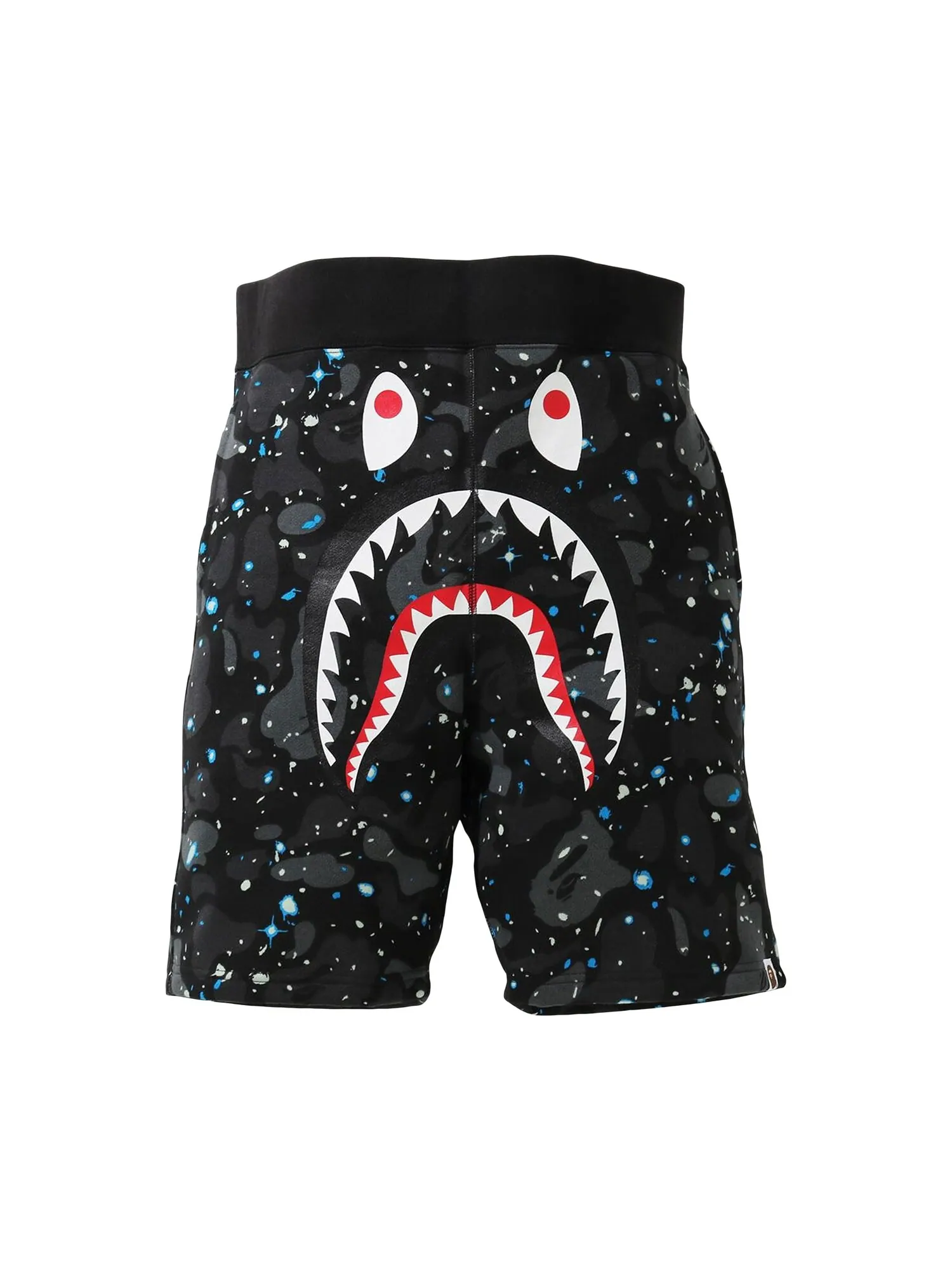 BAPE Спортивные шорты с камуфляжным принтом Акула — изображение 1 из 2, черный