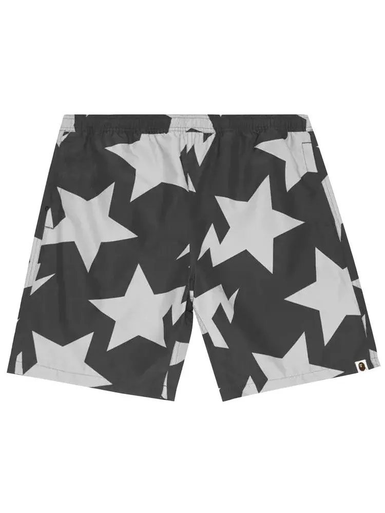 Шорты BAPE Sta Pattern Beach Shorts — изображение 1 из 1, черный