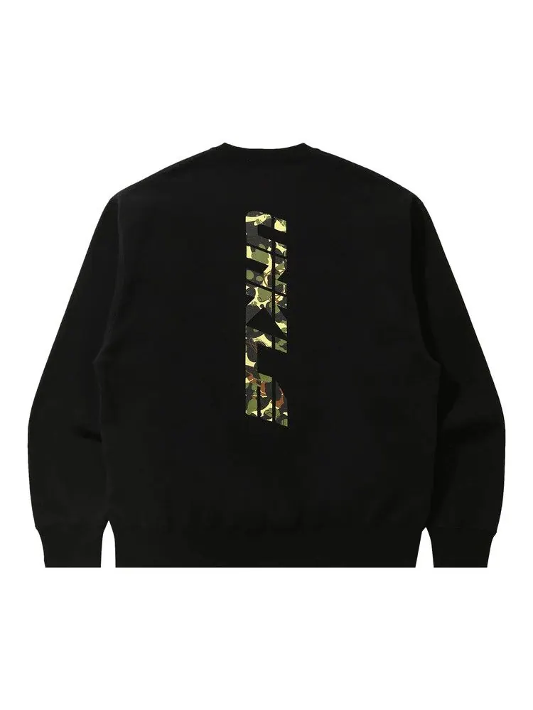 Свитер BAPE Unkle Pointman Logo Relaxed Crewneck — изображение 2 из 2, черный