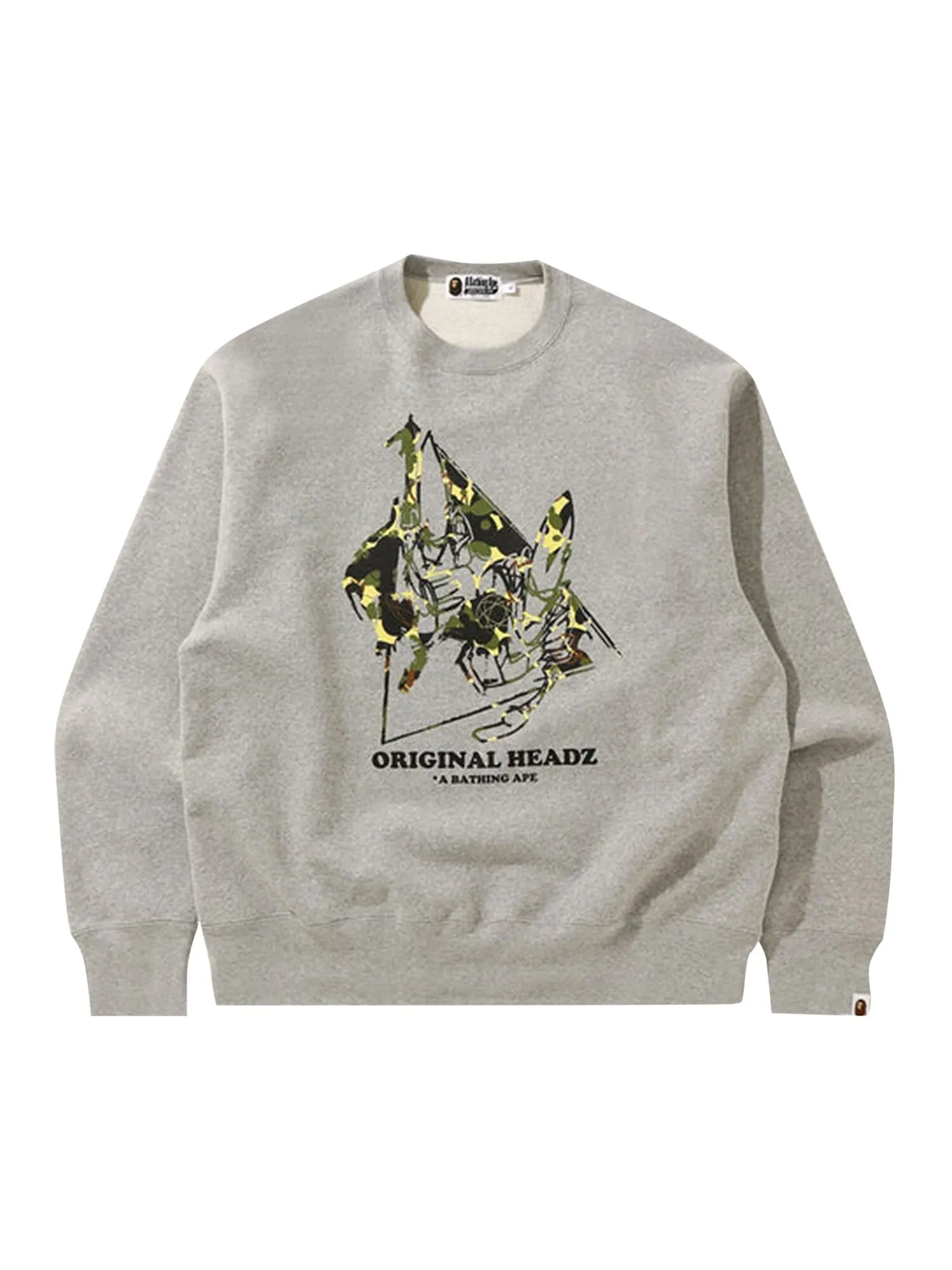BAPE x Unkle MoWax Point Man Свободный силуэт с круглым вырезом — изображение 1 из 2, серый