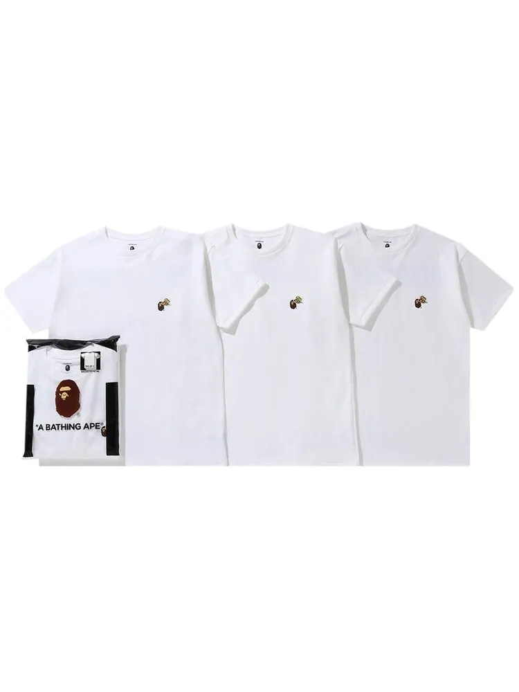 Футболка BAPE x ReadyMade 3 Pack Tee 'White' — изображение 1 из 3, белый