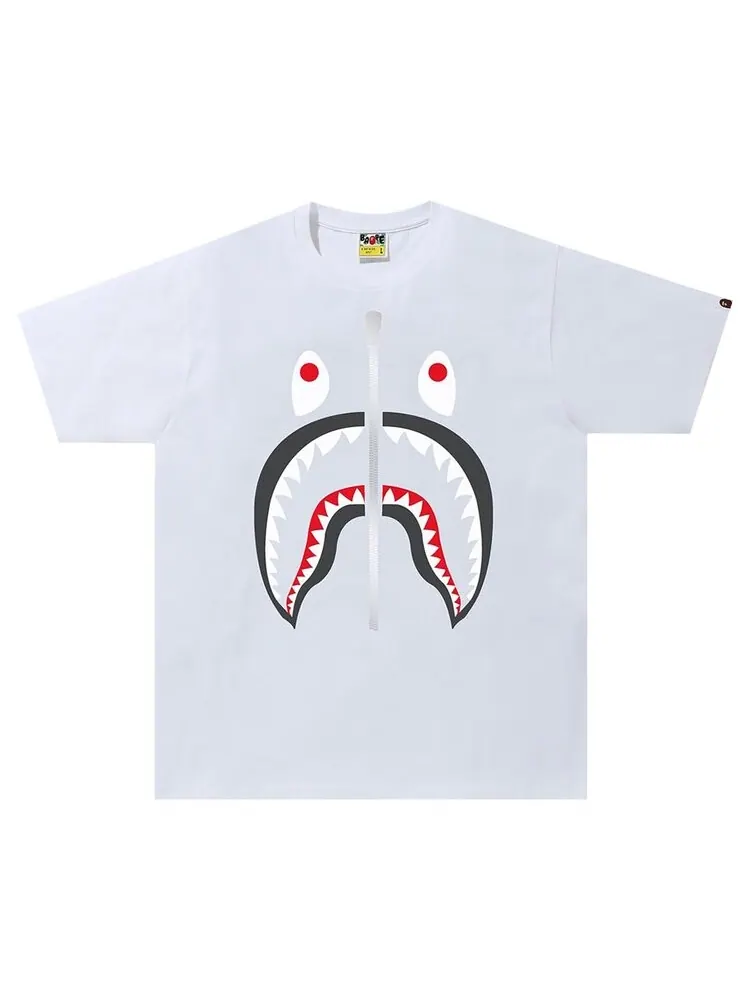 Футболка BAPE Shark Tee 'White' — изображение 1 из 1, белый