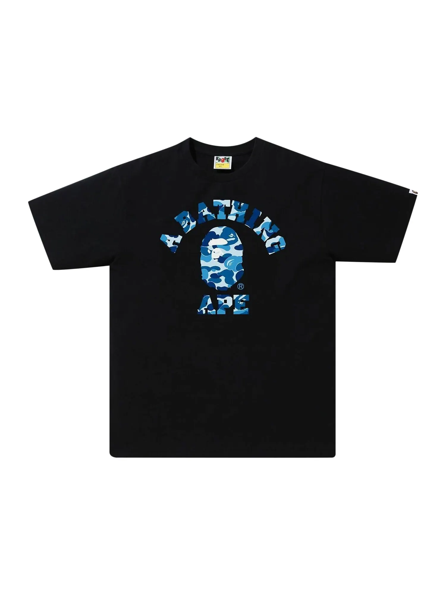Камуфляжная футболка BAPE ABC Черный/Синий — изображение 1 из 1