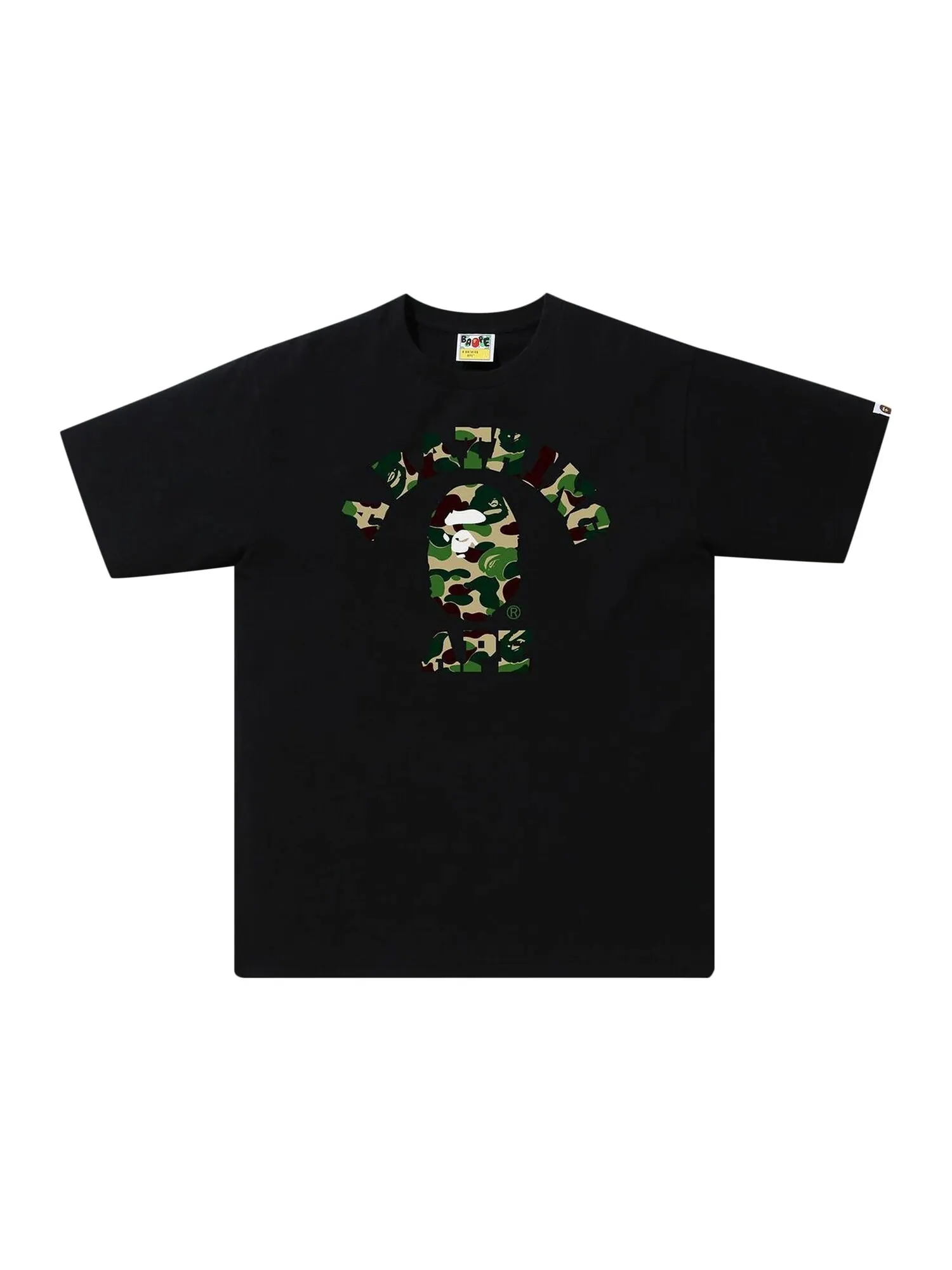 Камуфляжная футболка BAPE ABC Черный/Зеленый — изображение 1 из 1