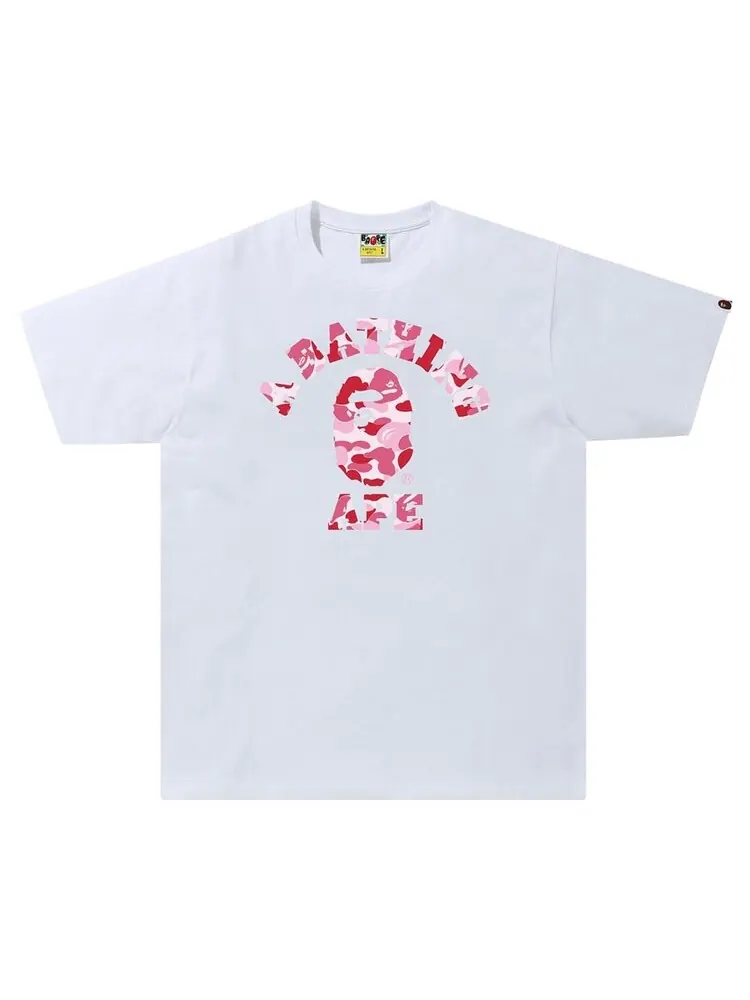 Футболка BAPE ABC Camo College Tee 'White/Pink' — изображение 1 из 1, белый