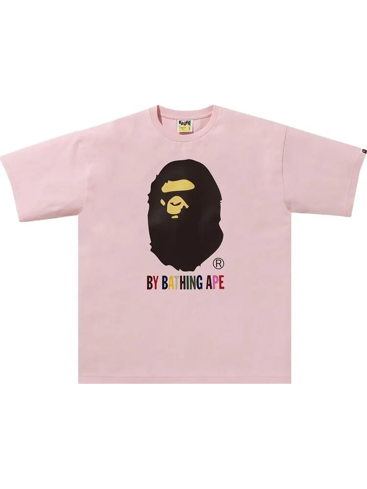 Футболка BAPE Colors By Bathing Ape Relaxed Fit Tee 'Sax' — изображение 1 из 1, розовый