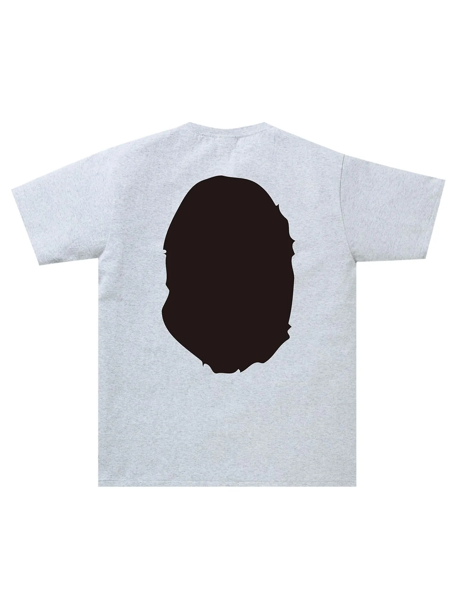 Двухцветная футболка BAPE Big Ape Head, серая — изображение 2 из 2, серый