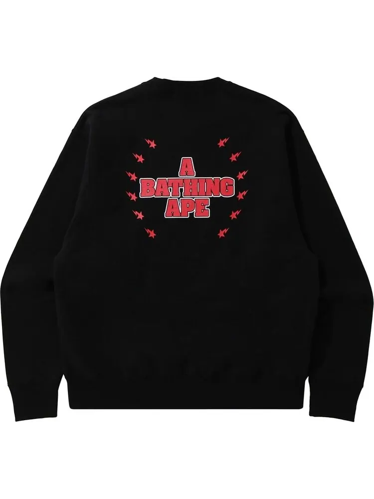 Толстовка BAPE Crystal Stone Relaxed Crewneck 'Black' — изображение 2 из 2, черный