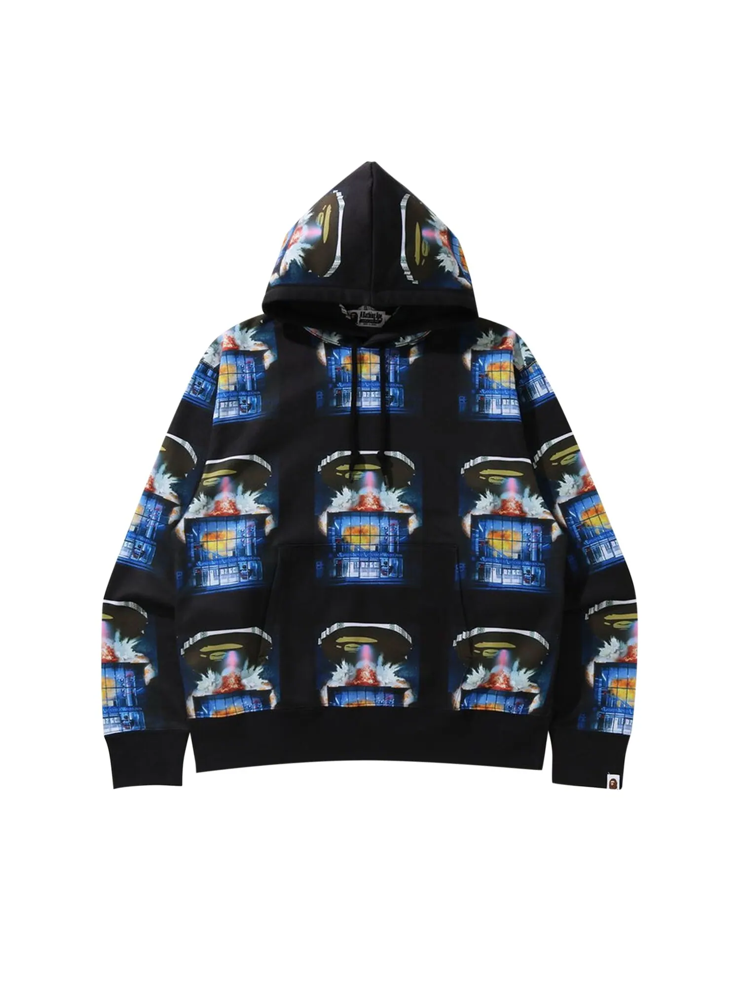 Толстовка свободного кроя BAPE Invasion — изображение 1 из 1, черный