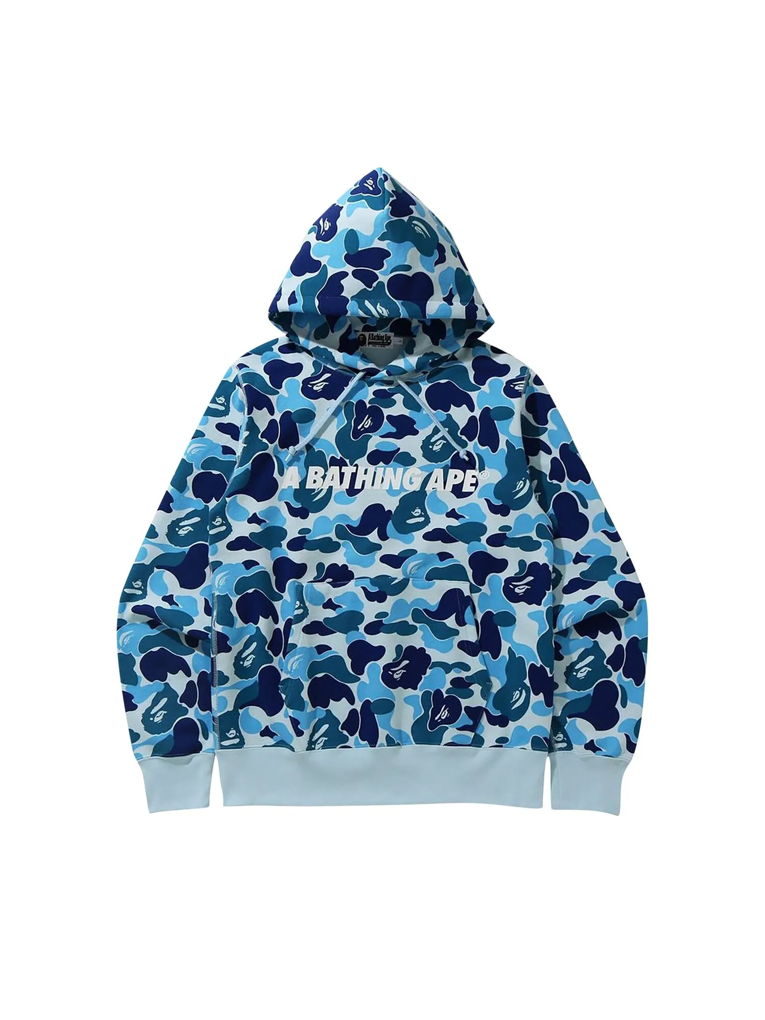 Пуловер с капюшоном Bape ABC Camo — изображение 1 из 1, синий