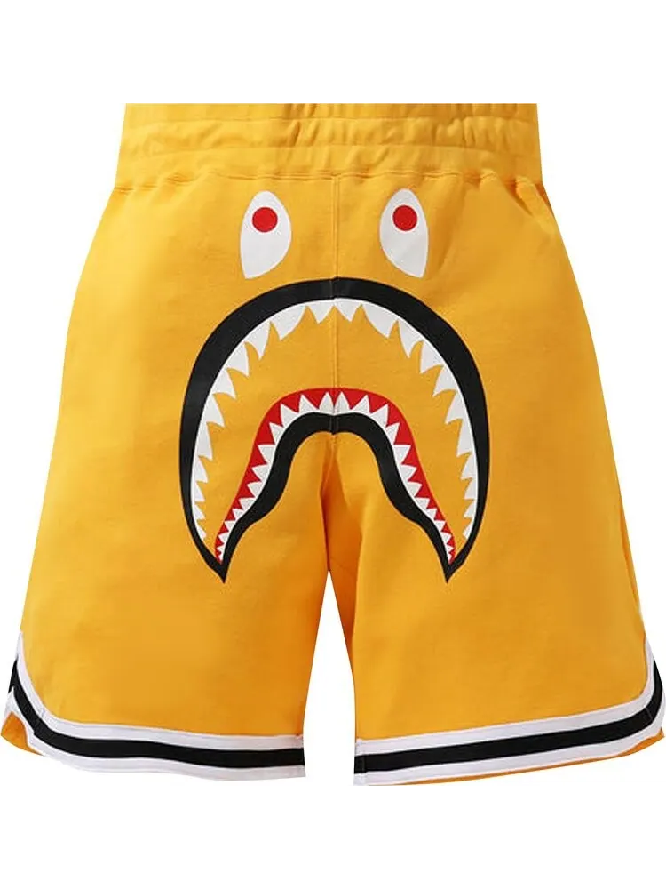 Шорты BAPE Shark Basketball Sweat Shorts 'Yellow' — изображение 1 из 1, желтый