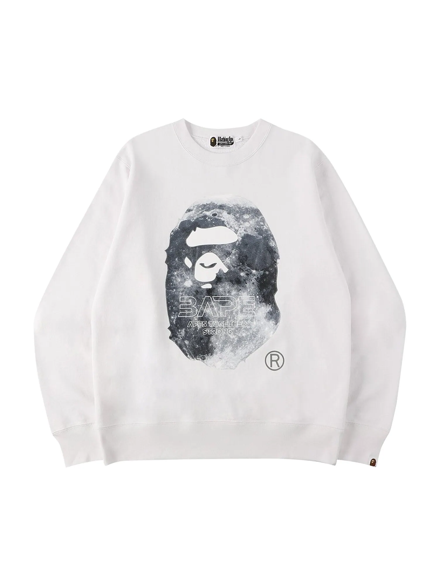 BAPE Ape Head Moon Crewneck — изображение 1 из 2, белый