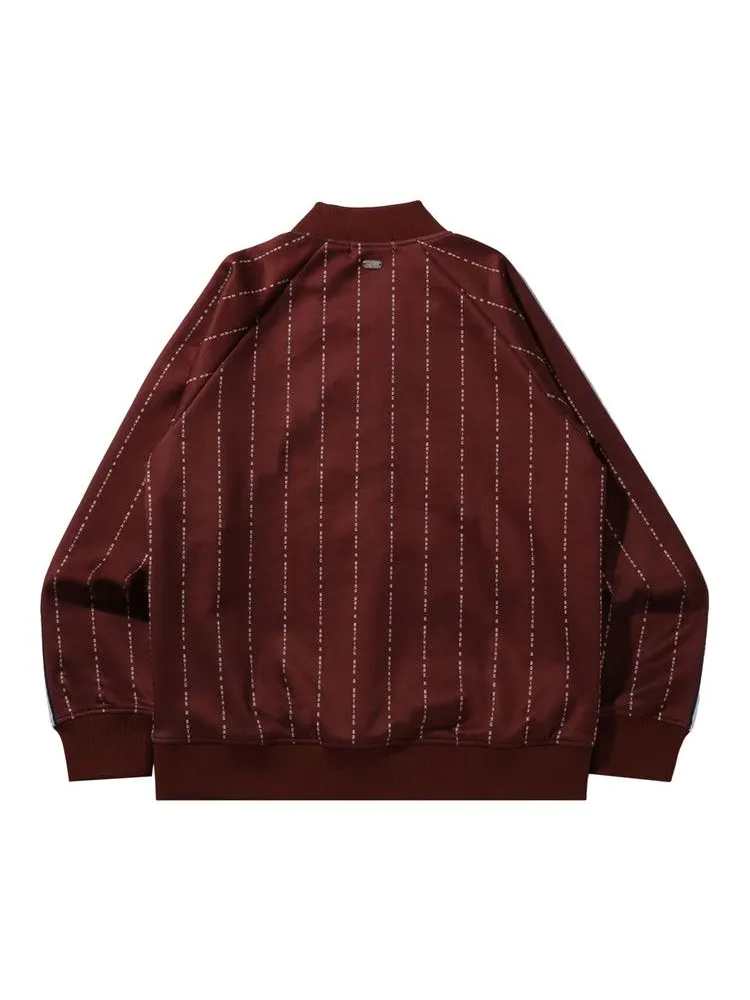 Куртка BAPE Text Stripe Jersey Top — изображение 2 из 2, коричневый