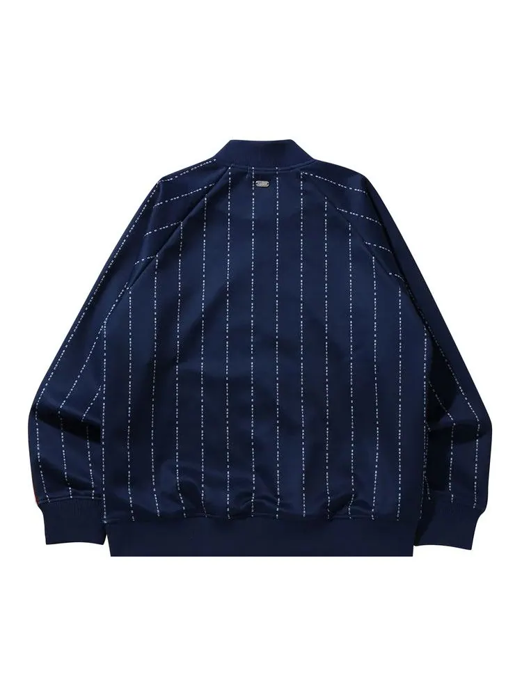 Куртка BAPE Text Stripe Jersey Top — изображение 2 из 2, темно-синий