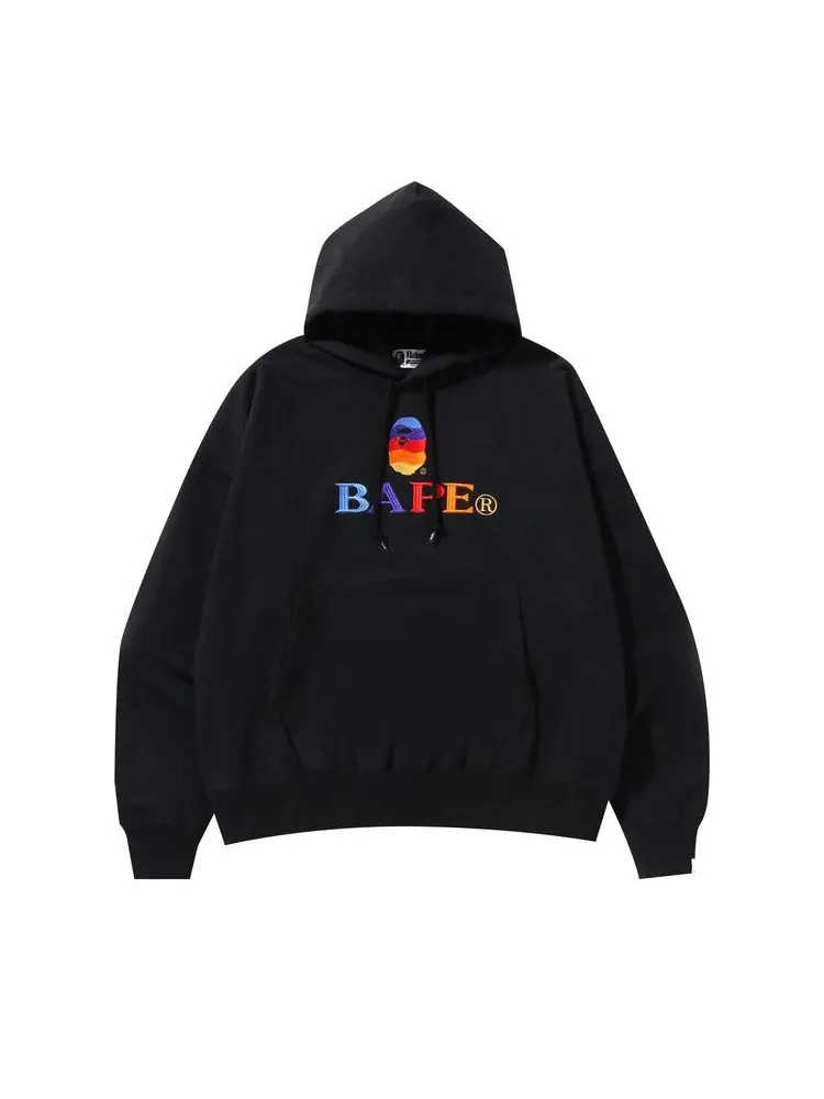 Худи BAPE Embroidery Loose Fit Pullover Hoodie — изображение 1 из 1, черный