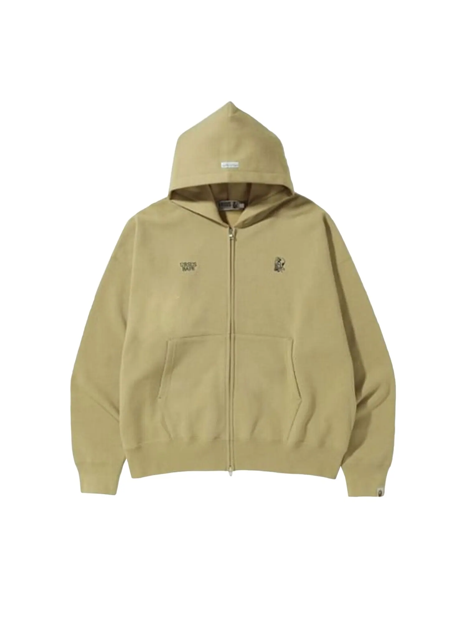 BAPE Color Camo Четырехугольная толстовка свободного кроя на молнии — изображение 1 из 2, серый