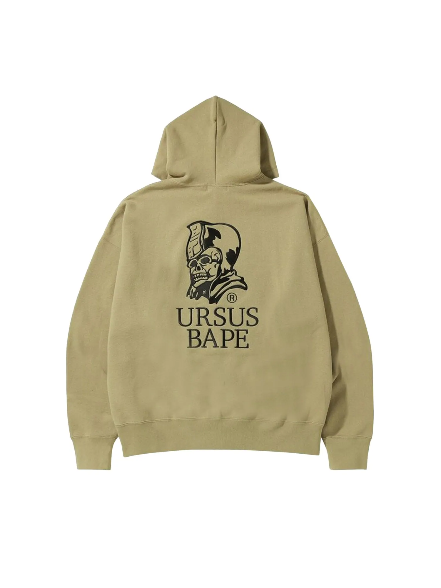 BAPE Ursus Толстовка свободного кроя на молнии — изображение 2 из 2, бежевый