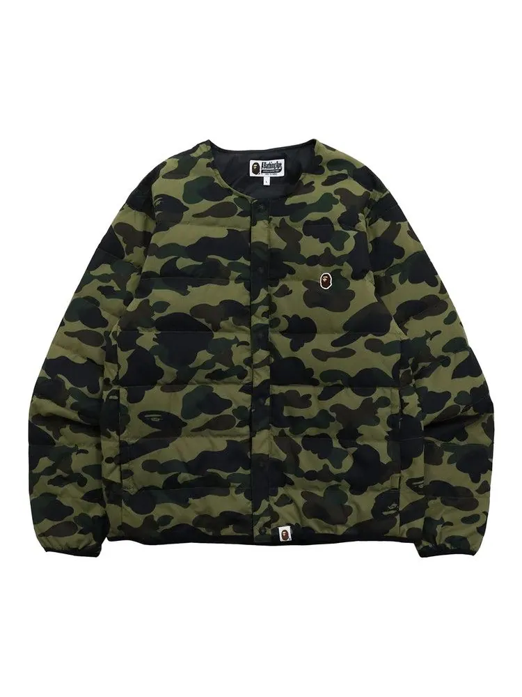 Куртка BAPE Camouflage Padded Jacket — изображение 1 из 3, зеленый